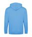 Mens full zip hoodie hawaiian blue Awdis