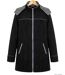 Manteau Caban Femme Tokyo4 Noir en Maille Contre-collée (Mayflower)-2