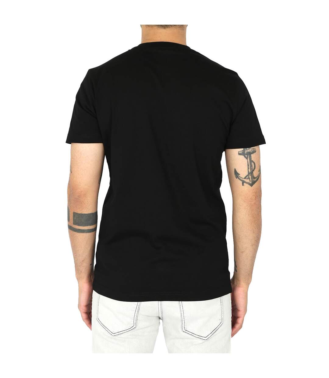 Unisex Adult Industry Denim Division Logo T-shirt Black Diesel-4