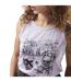 Debardeur femme ajouré dans le dos et print devant en coton Journal Vondutch-2