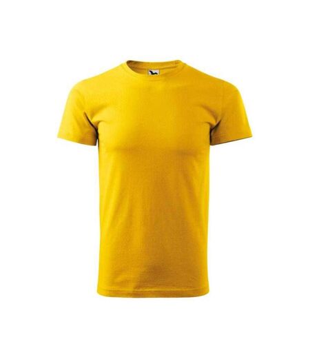 Mens Heavy New T-shirt Yellow Malfini