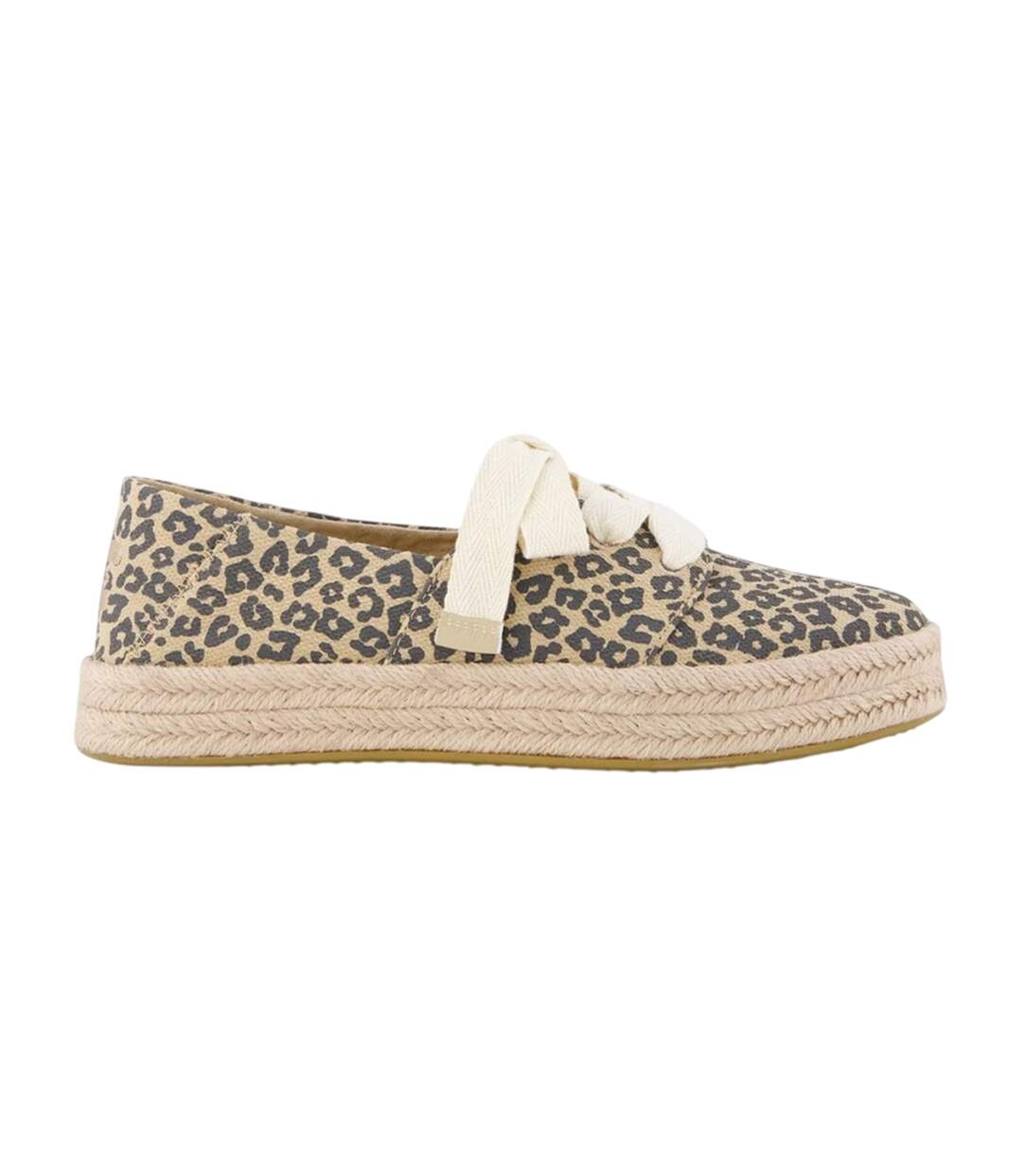 Womens/ladies Carolina Lace Up Espadrilles Oatmeal Toms-1
