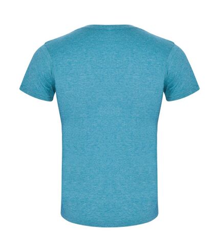 Mens fox heather short-sleeved t-shirt turquoise heather Roly