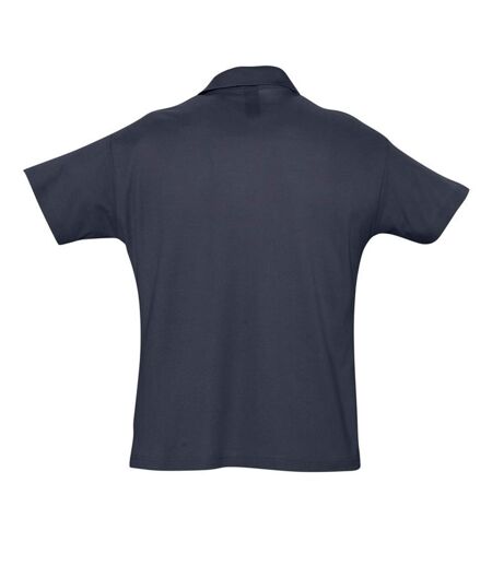 SOLS Mens Summer II Pique Short Sleeve Polo Shirt (Navy) - UTPC318