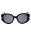 Lunettes De Soleil Femme Taille Unique Gris Noir Generic-1