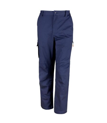 Mens Sabre Stretch Trousers Navy WORK-GUARD By Result