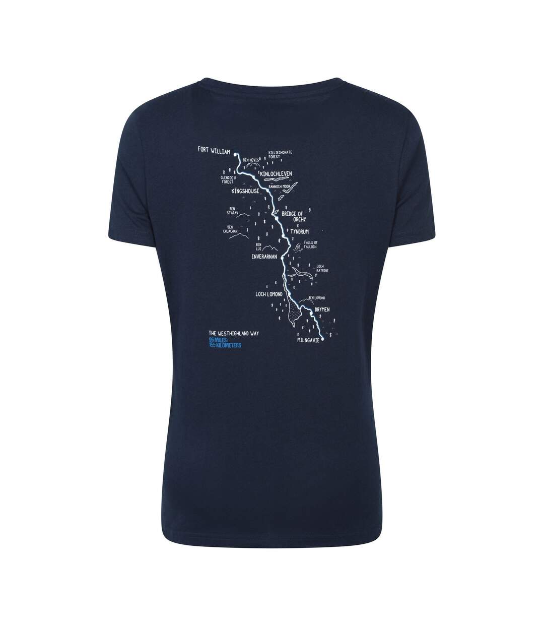 T-shirt West Highland Way Femme Bleu Marine Mountain Warehouse-2