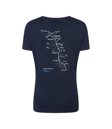 T-shirt West Highland Way Femme Bleu Marine Mountain Warehouse