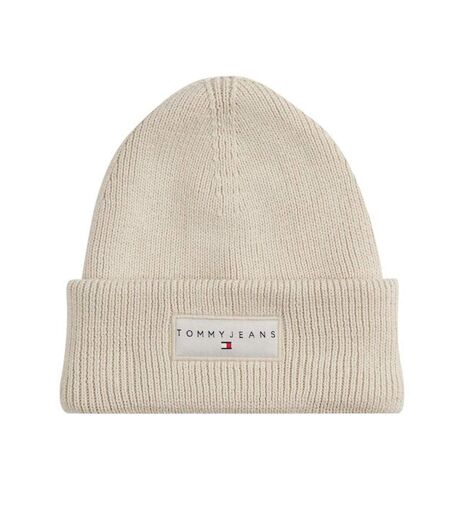 Bonnet beige mixte tommy hilfiger linear beanie