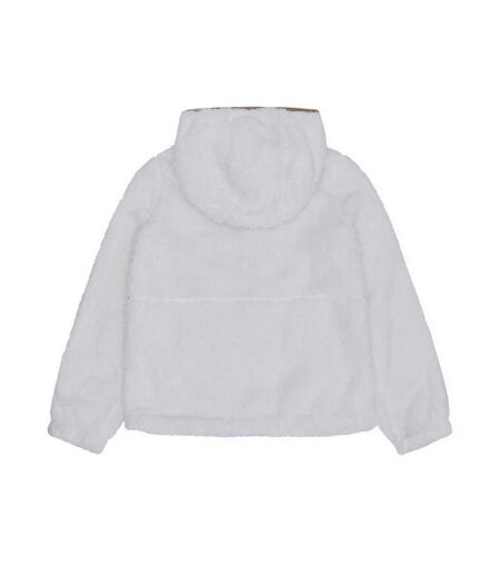 Womens/ladies Double Monkey Fleece Jacket Cream Reebok