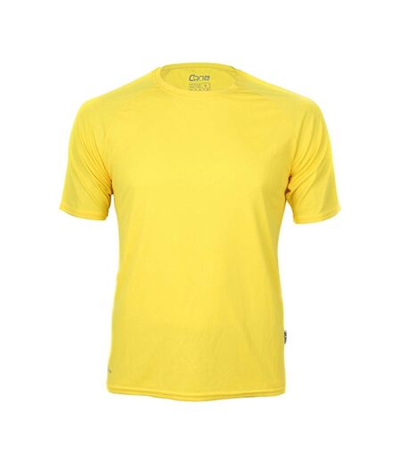 T-shirt Rainbow Tech Adulte Jaune Cona Sports