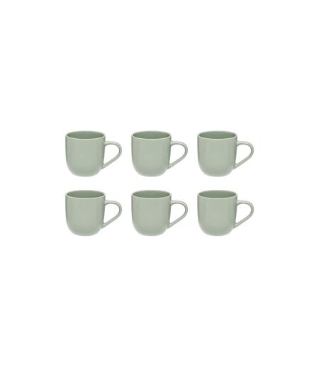 Lot de 6 Mugs en Céramique Maé 24cl Vert Olive