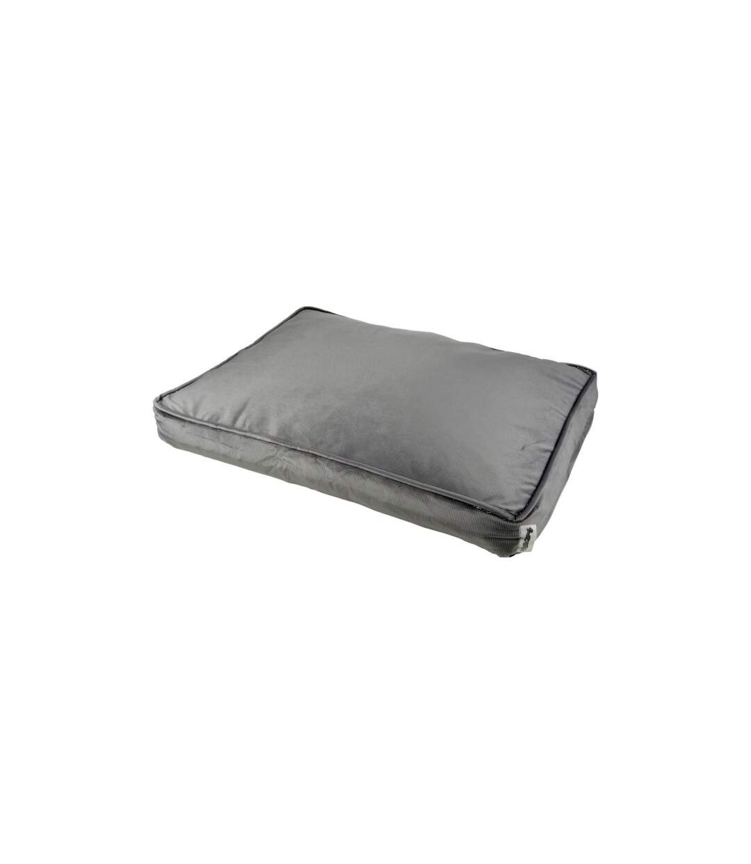 Coussin Rectangle Chien & Chat Velours Crafty 100cm Gris-1