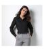 Kustom Kit Ladies City Long Sleeve Blouse (Black) - UTBC1451