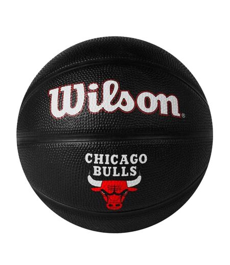 Mini Ballon De Basket Chicago Bulls Taille 3 Noir Rouge Wilson
