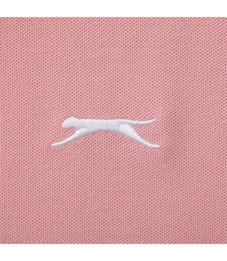 Polo Motif/style Logo Brodé Homme Rose Clair Slazenger