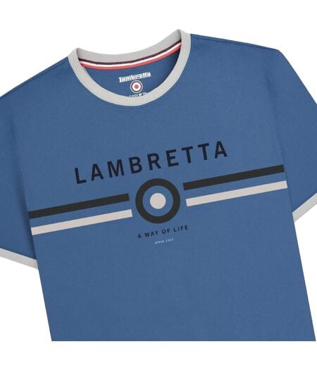 T-shirt Homme Bleu Sombre Lambretta