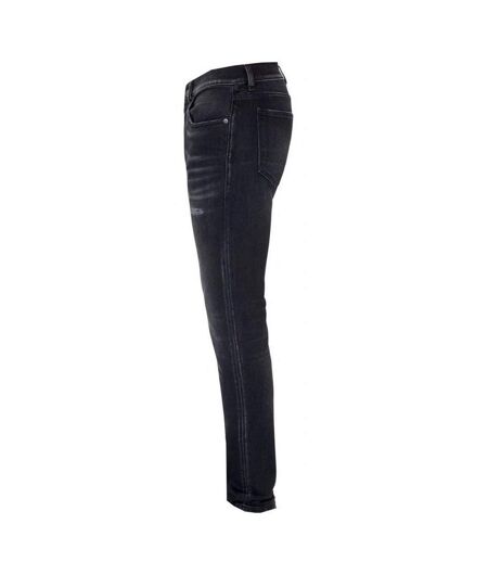 Jean Motif Déchiré D-strukt Homme Noir Diesel