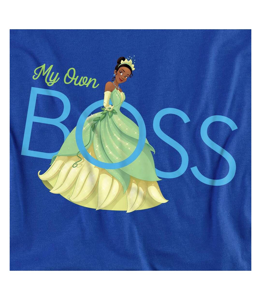 T-shirt my own boss adulte bleu royal The Princess and the Frog-3