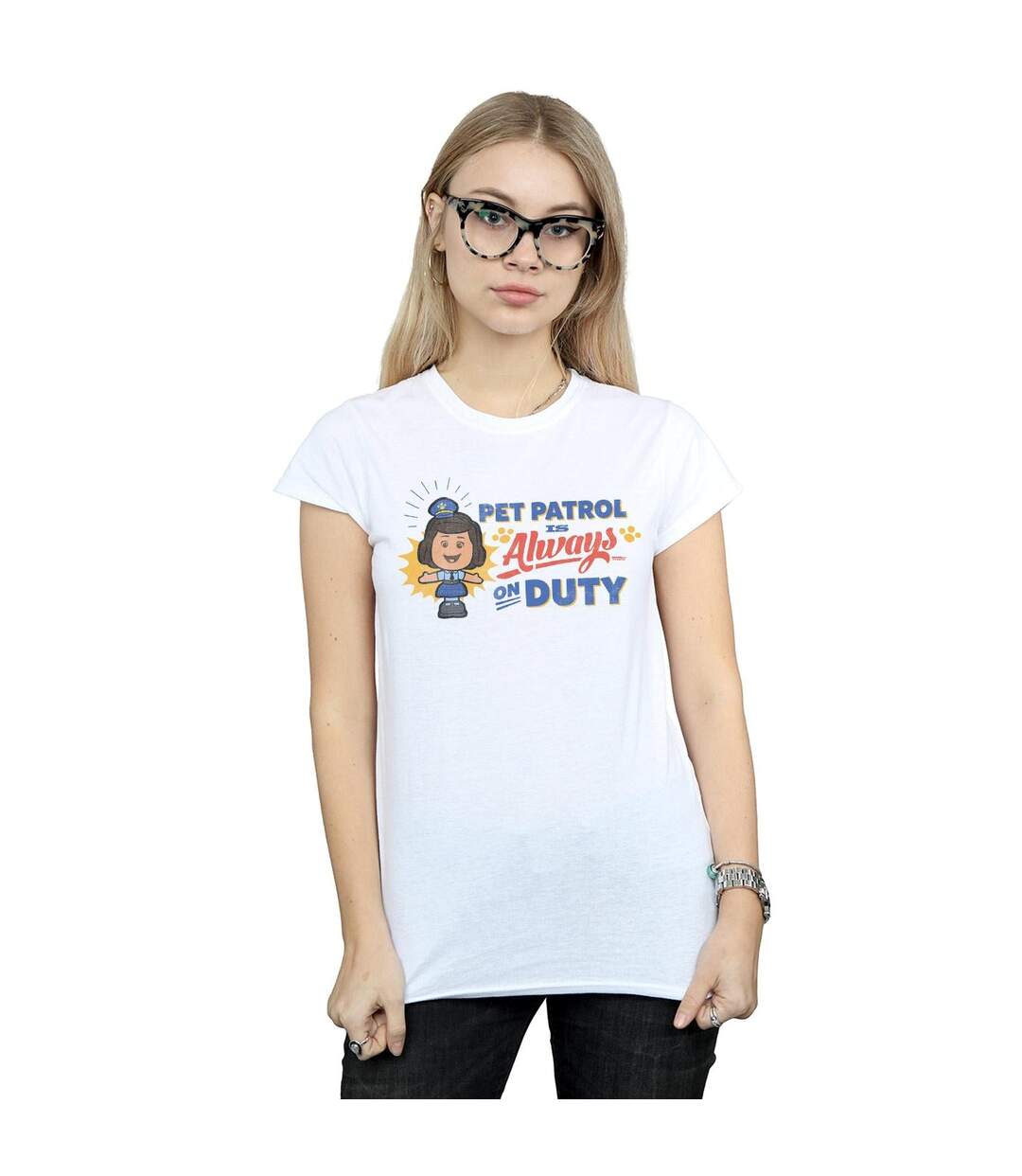 Disney Femme/Les femmes Toy Story 4 Giggle McDimples Pet Patrol - T-shirt en coton (Blanc) - UTBI44438-2