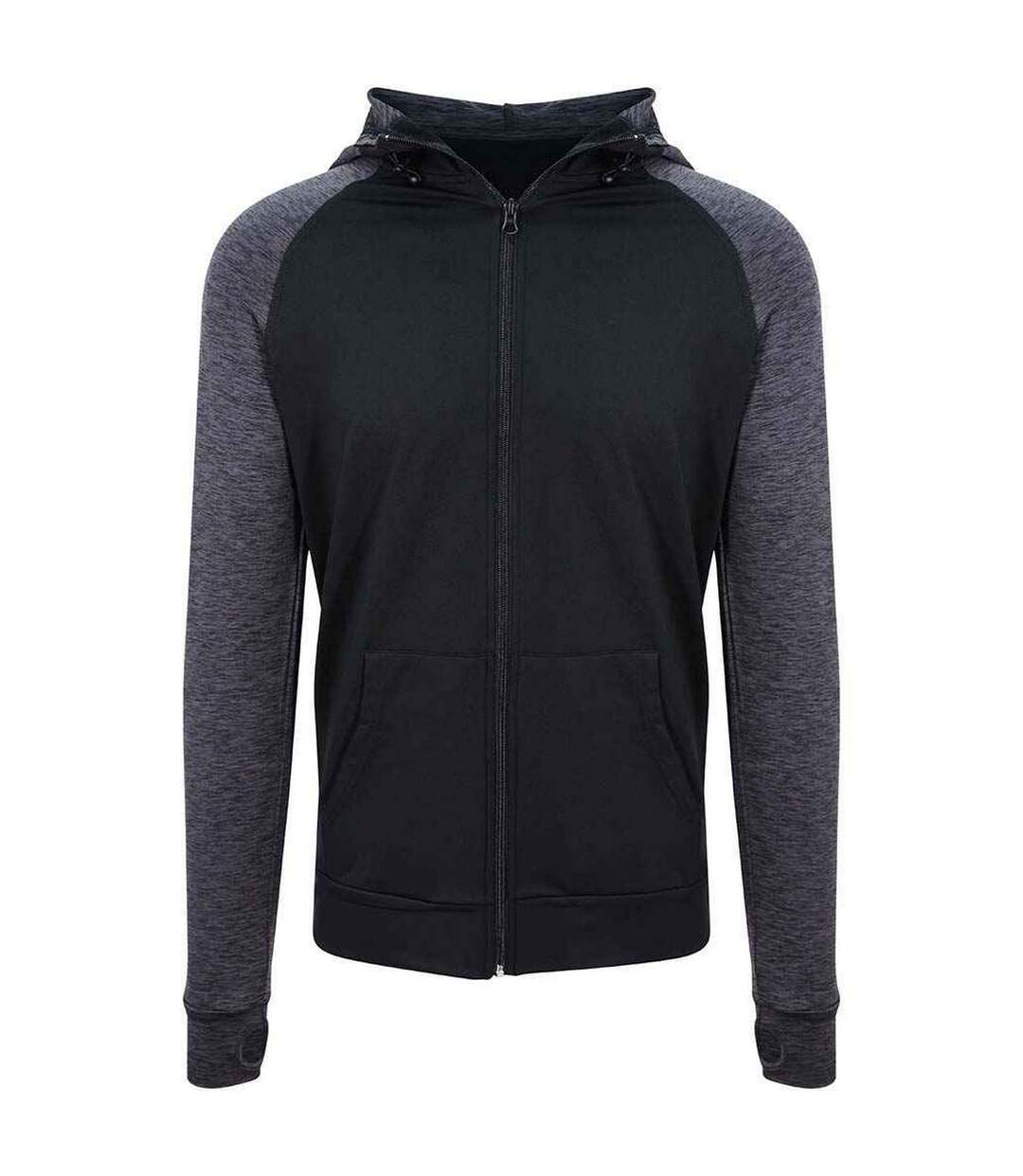 Veste à capuche homme noir / anthracite AWDis Cool AWDis Cool