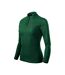 Polo Manches Longues Femme Vert Malfini-3
