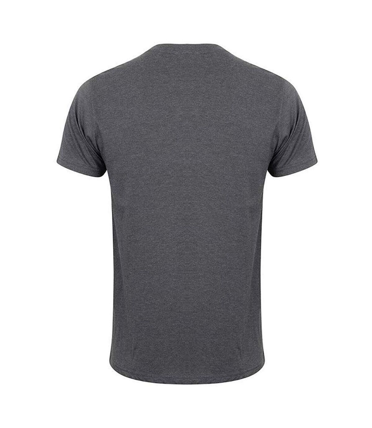 Skinni Fit - T-shirt manches courtes FEEL GOOD - Homme (Gris foncé chiné) - UTRW4427