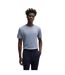 Mens Structured Cotton T-shirt Blue Boss-4