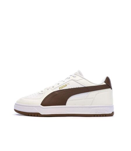 Baskets blanc/marron foncé homme puma caven iii
