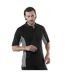 Polo À Manches Courtes Homme Noir Gris Blanc GAMEGEAR-1