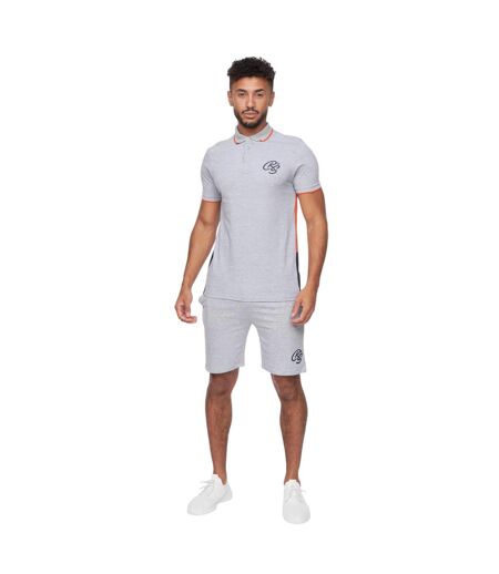 Ensemble polo et short balamere homme marl gris Crosshatch