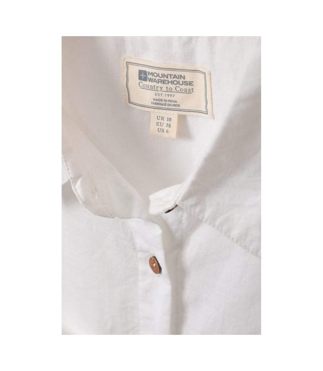 Womens/ladies Coconut Short-sleeved Shirt White Mountain Warehouse-4