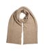 Rib Knit Midweight Scarf One Size Mink Pieces-1