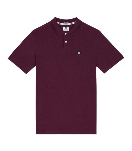 Polo Style Badge Caneiros Homme Rose Baie Weekend Offender