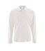 Polo manches longues perfect homme blanc SOLS-1