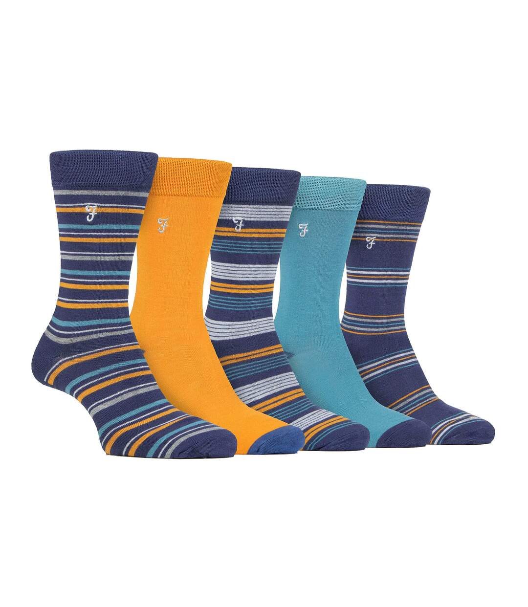 5 Pr Chaussettes Homme Été Respirantes en Bambou-1