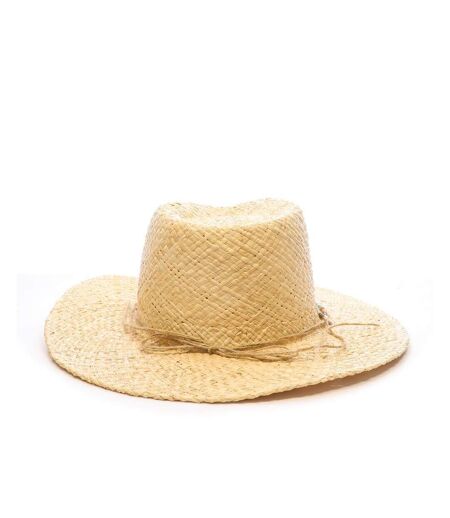 Chapeaux de paille blanc via lorenzo fedora naturel