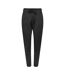 Womens/ladies Plain Slim Trousers Dark Grey Melange Only-2