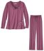 Women's Pink Cotton Pyjamas  
