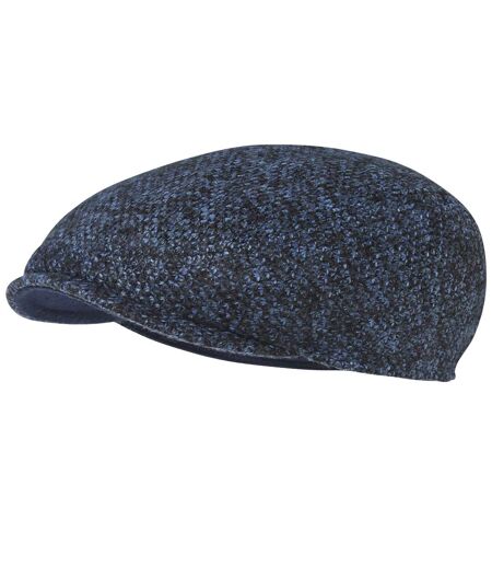 Casquette Plate en Tricot Mouliné 