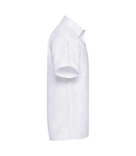 Chemise à manches courtes en popeline  collection pour homme blanc Russell