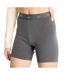 Short de sport gris femme adidas booty-1