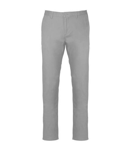 Kariban Mens Chino Pants (Fine Gray)
