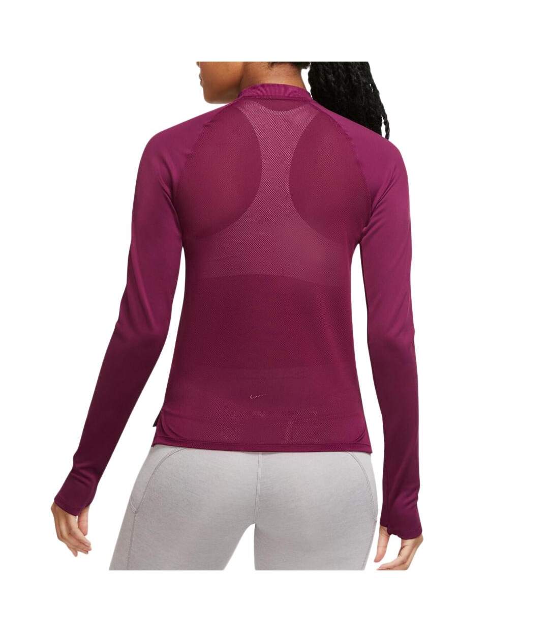 T-shirt Violet Femme Nike Midlayer - M