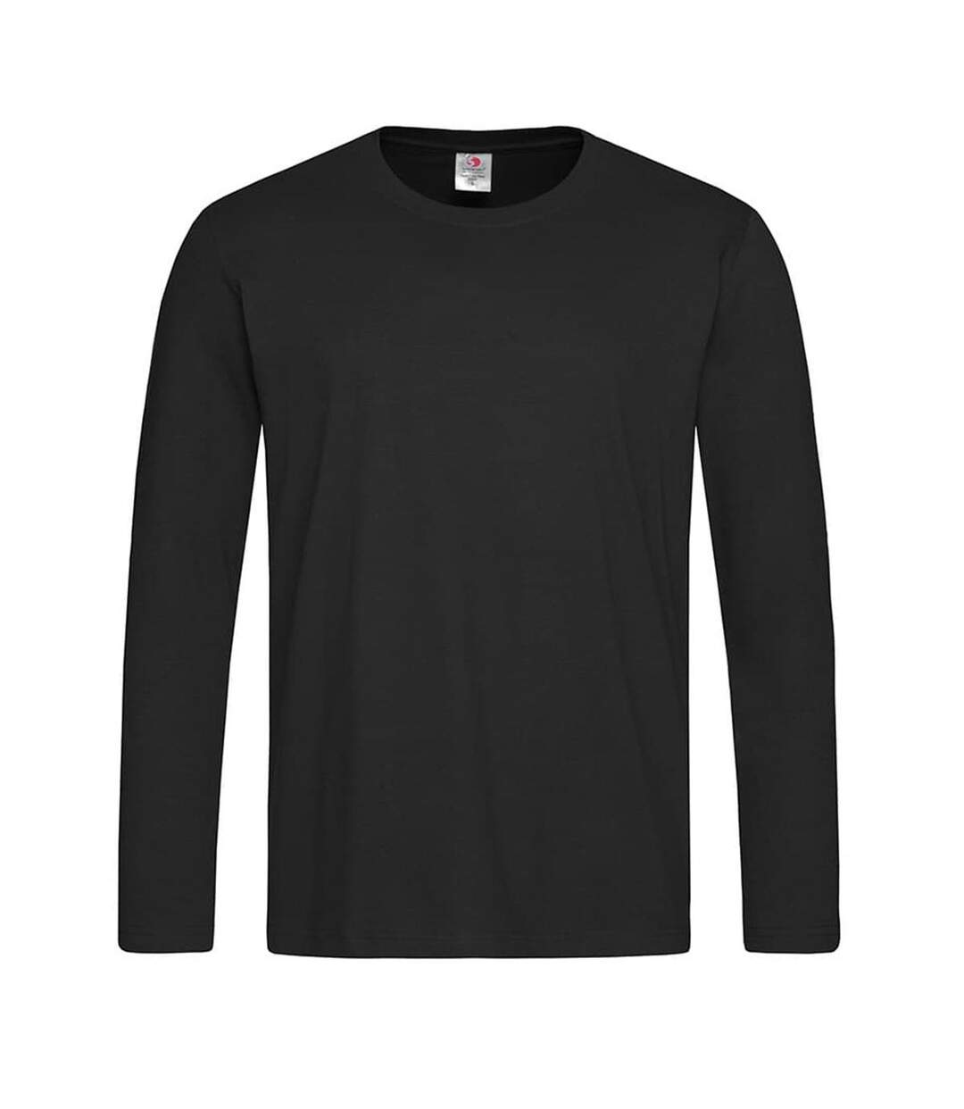 T-shirt À Manches Longues Homme Noir Stedman-2