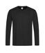 T-shirt À Manches Longues Homme Noir Stedman-2