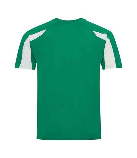 T-shirt Adulte Vert Kelly Blanc AWDis Cool