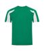 T-shirt Adulte Vert Kelly Blanc AWDis Cool-2