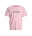 T-Shirt rose homme jack & jones cyber - l-1