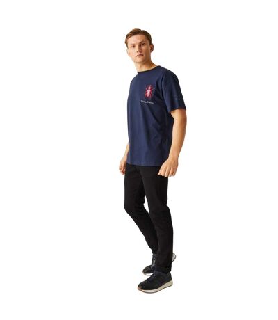 Mens Christian Lacroix Aramon Beetle T-shirt Navy Regatta